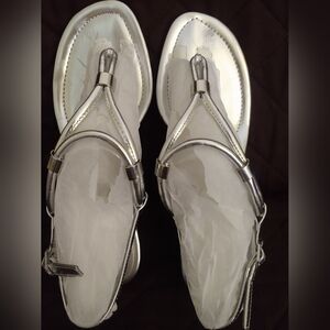 Nine West Silver Sandal  7 1/2
